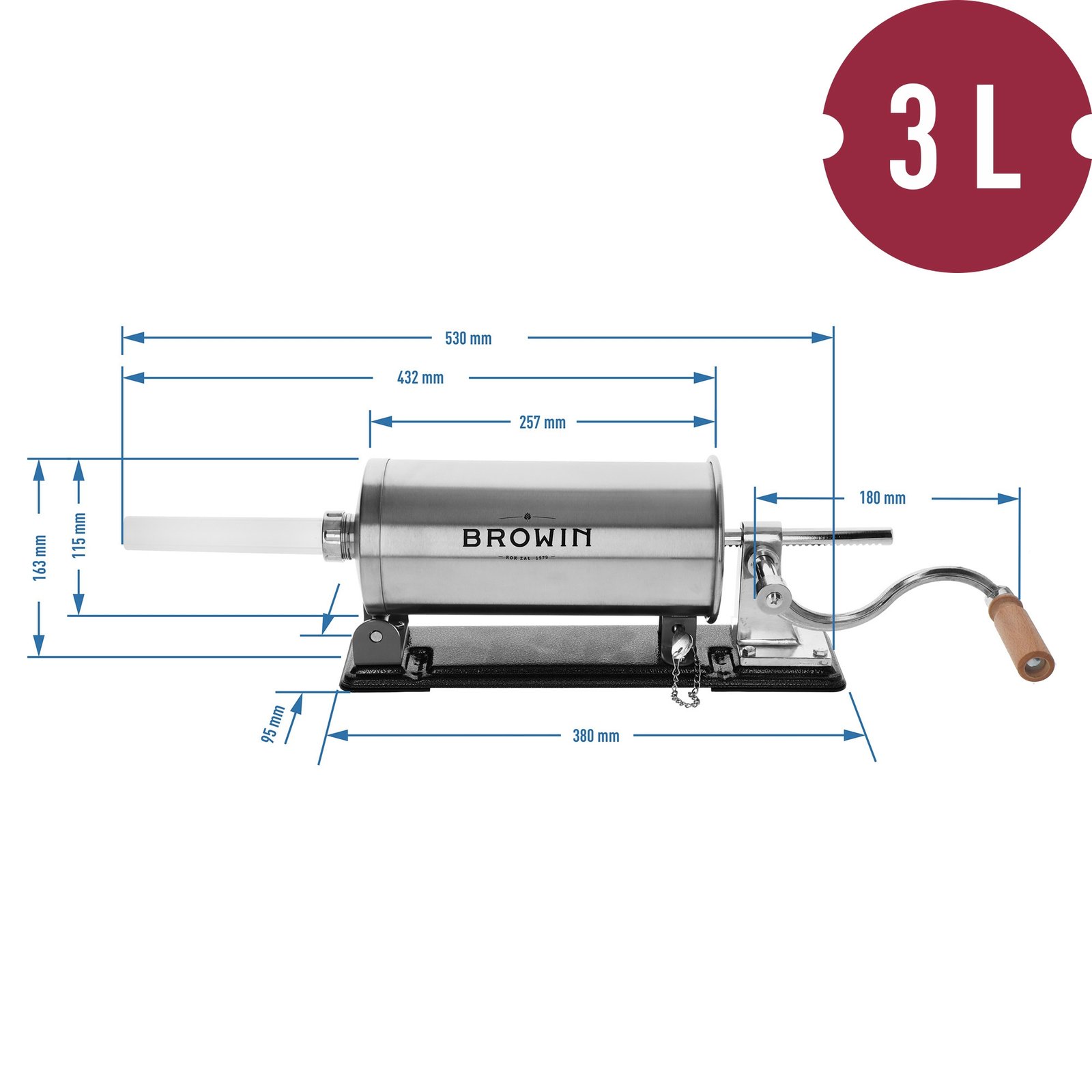 Horizontalus dešrelių kimštuvas 3 kg - Image 11
