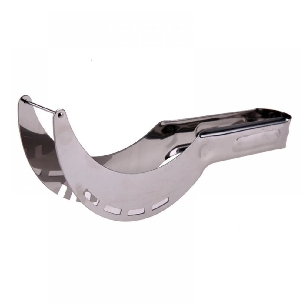 Nerūdijančio plieno arbūzo pjaustyklė ir žnyplės - Image 3