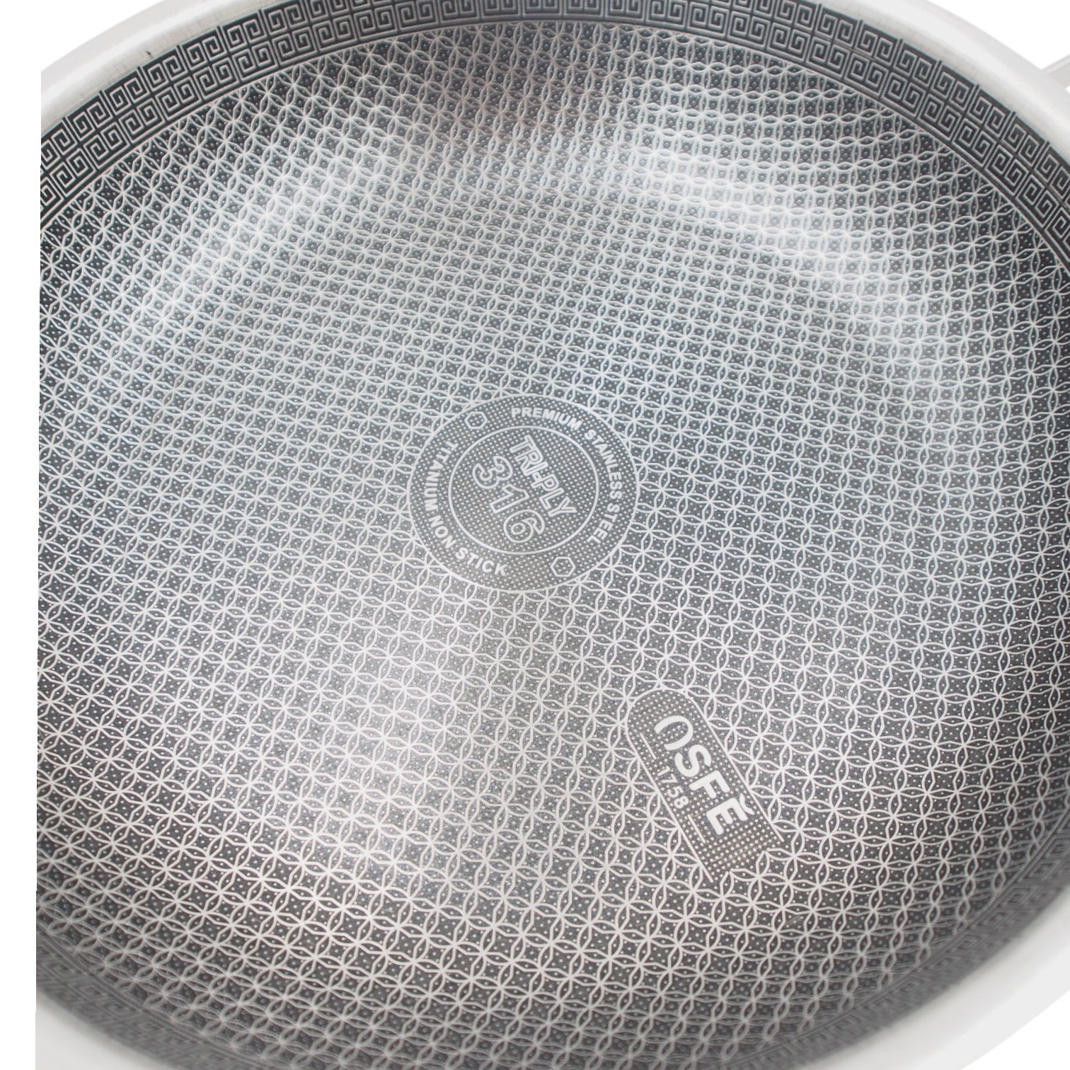 Nerūdijančio plieno keptuvė OSFE 316, 24 cm - Image 4