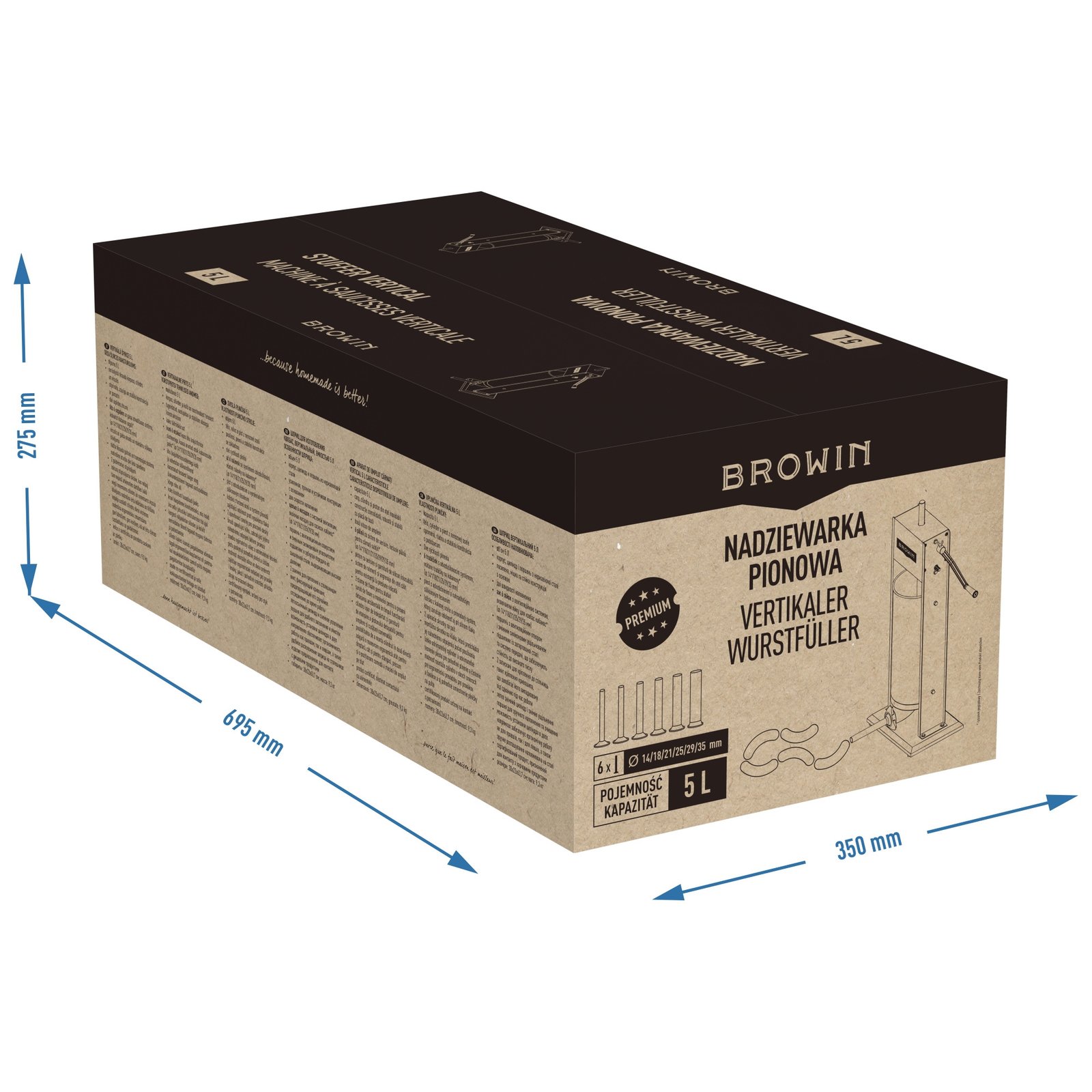 Premium klasės vertikalus kimštuvas 5L - Image 13