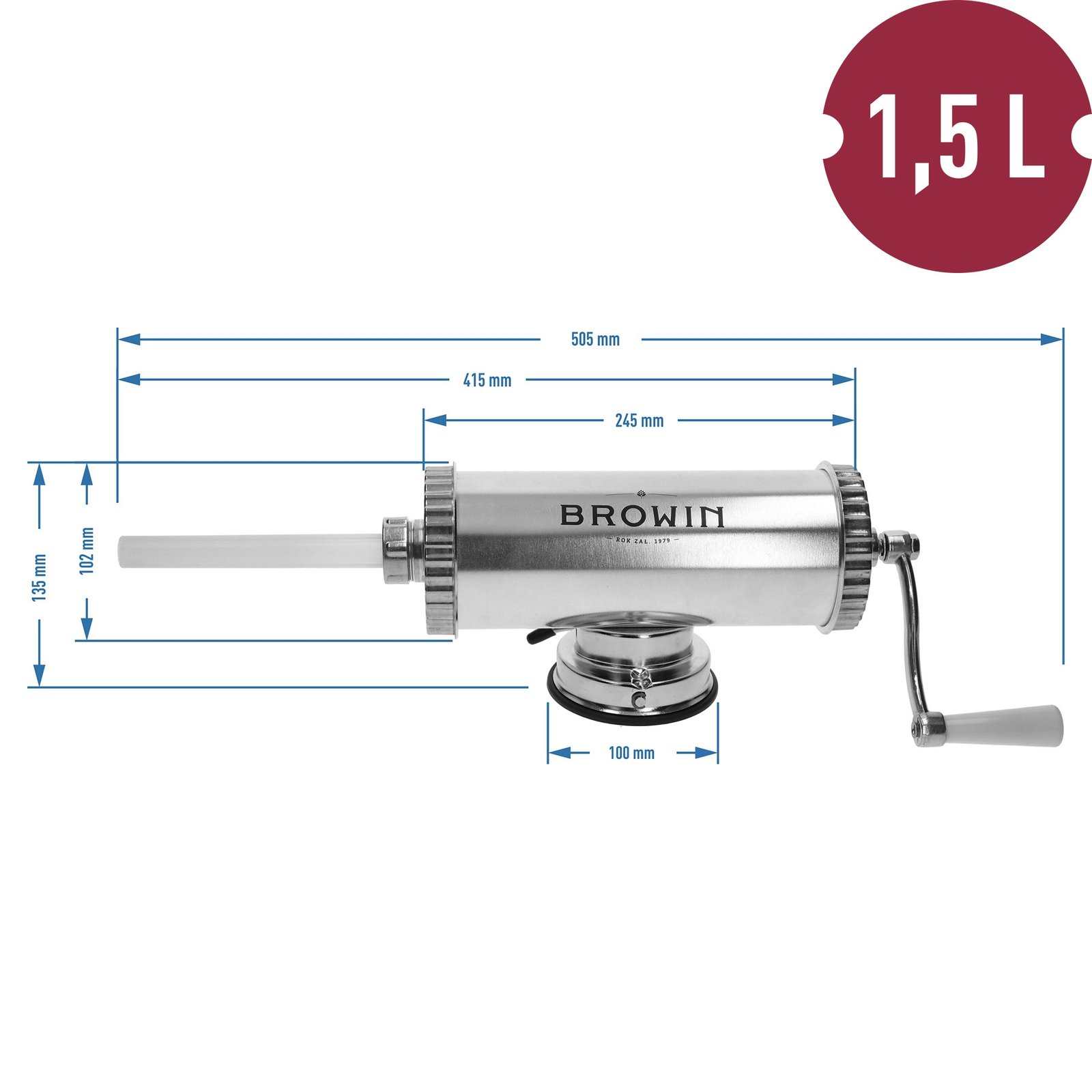 Rankinis horizontalus kimštuvas 1,5kg - Image 10