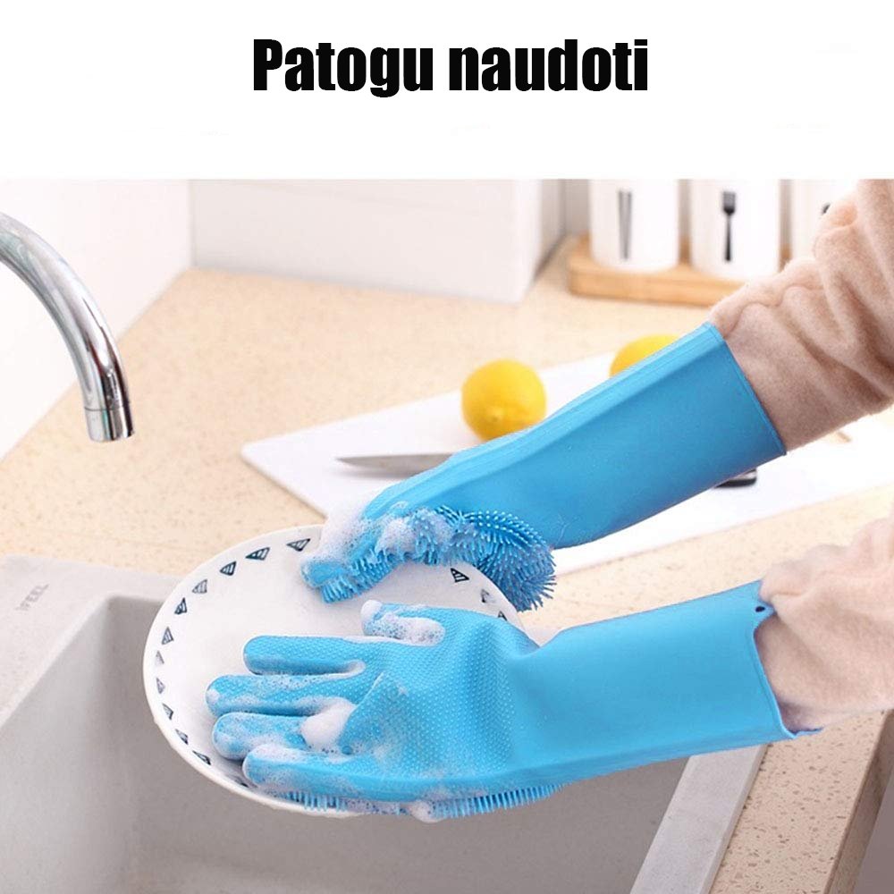 SILIKONINĖs PLOVIMO/VALYMO PIRŠTINĖS - Image 7