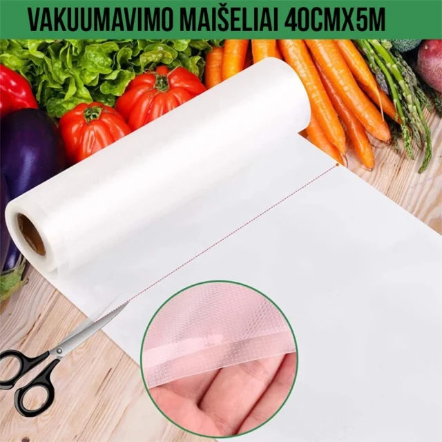 Vakuumavimo maišeliai „Rankovė” L