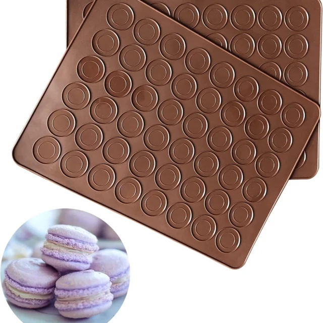 Silikoninė forma Macarons sausainiams – 38 × 28,5 cm