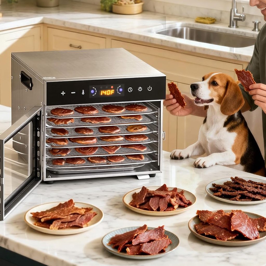 Vaisių ir maisto džiovyklė 400 W, 6 padėklų, nerūdijančio plieno - Image 4