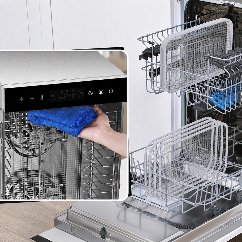 Vaisių ir maisto džiovyklė 800 W, 12 padėklų, nerūdijančio plieno korpusas - Image 3