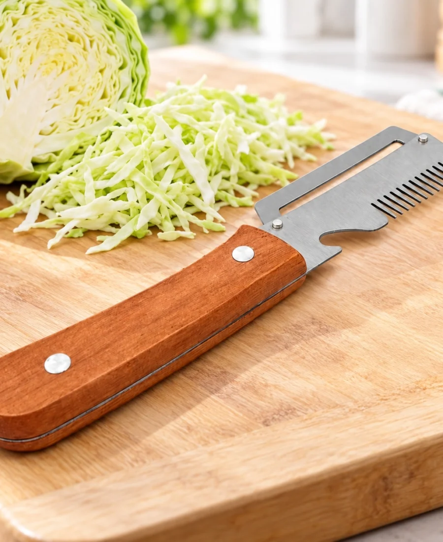 Peilis kopūstams pjaustyti plonomis juostelėmis